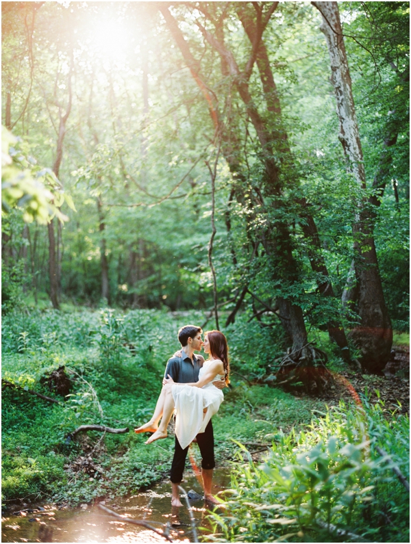Ethereal woods engagement photos