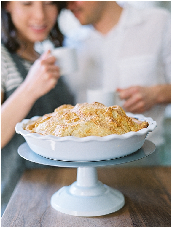 Pie baking cooking engagement photo ideas