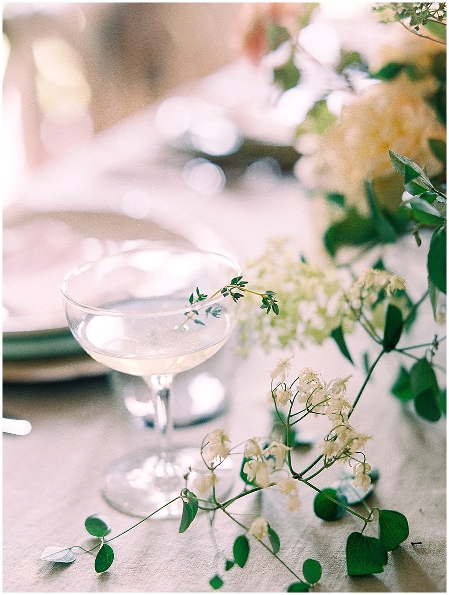 Champagne Coupe European Inspired Styled Shoot © Bonnie Sen Photography