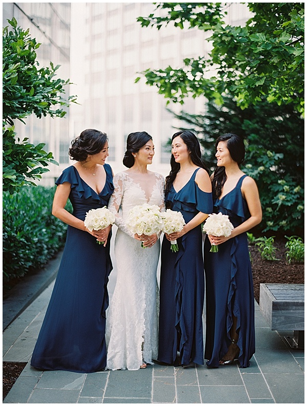 Bridesmaids Photos Four Seasons Baltimore Wedding © Bonnie Sen Photography