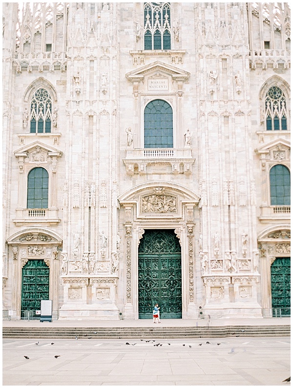 Doors Milan Cathedral Milan Destination Wedding Shoot © Bonnie Sen Photography