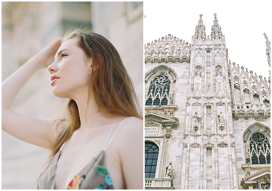 Duomo di Milano Destination Wedding Shoot © Bonnie Sen Photography