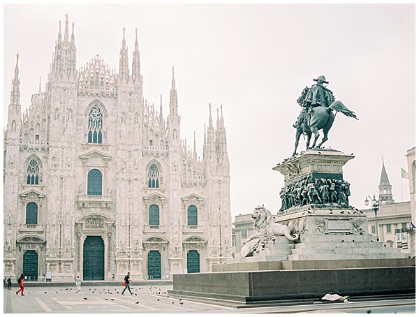 Milan Cathedral Milan Destination Wedding Shoot © Bonnie Sen Photography