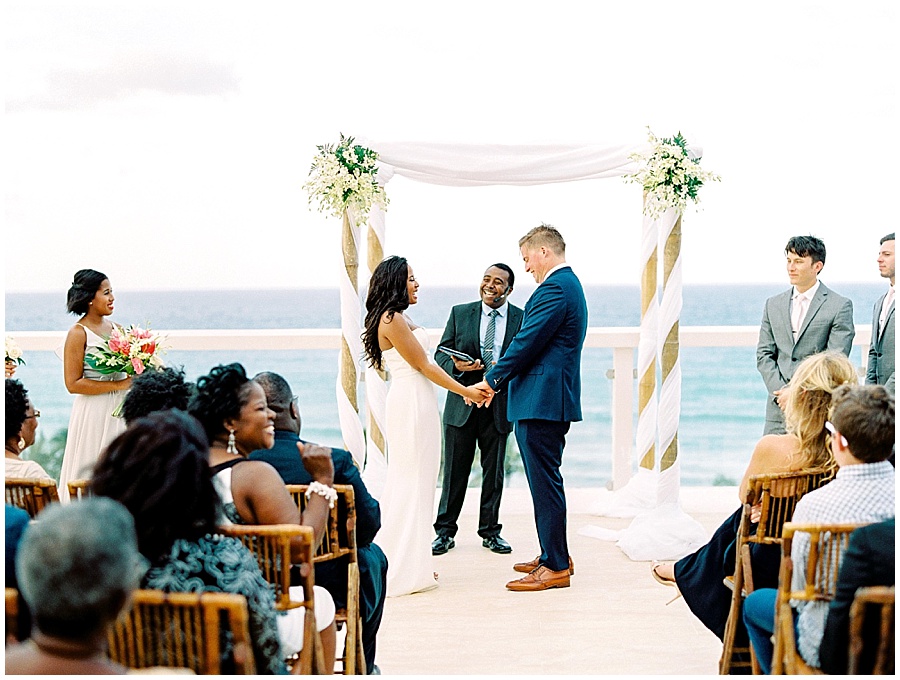 Montego Bay Destination Wedding Beach Ceremony © Bonnie Sen Photography