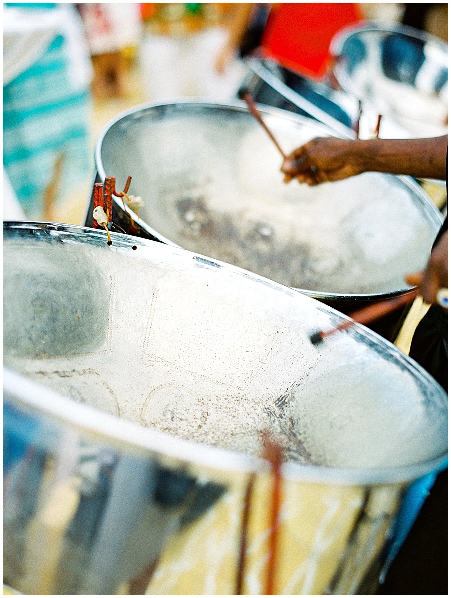 Tropical Destination Wedding Steel Drums Jamaica © Bonnie Sen Photography