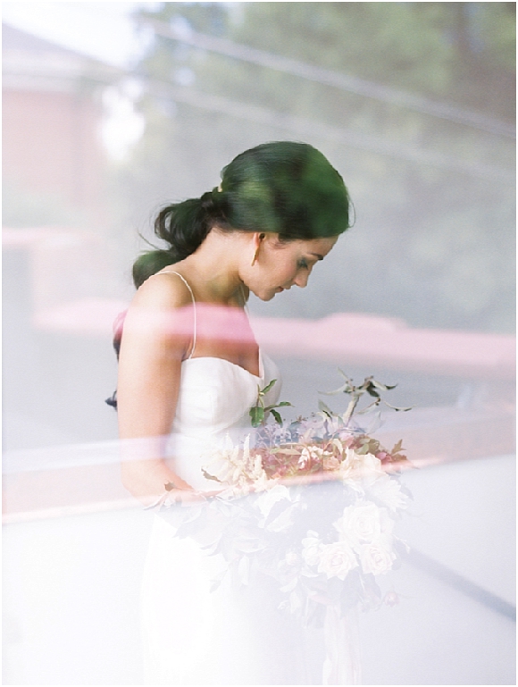 Modern Minimalist Bride Portrait Washington DC Film Photographer © Bonnie Sen Photography