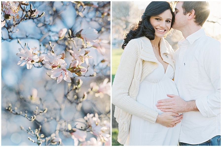 Washington DC Pregnancy Shoot during Cherry Blossom Season © Bonnie Sen Photography