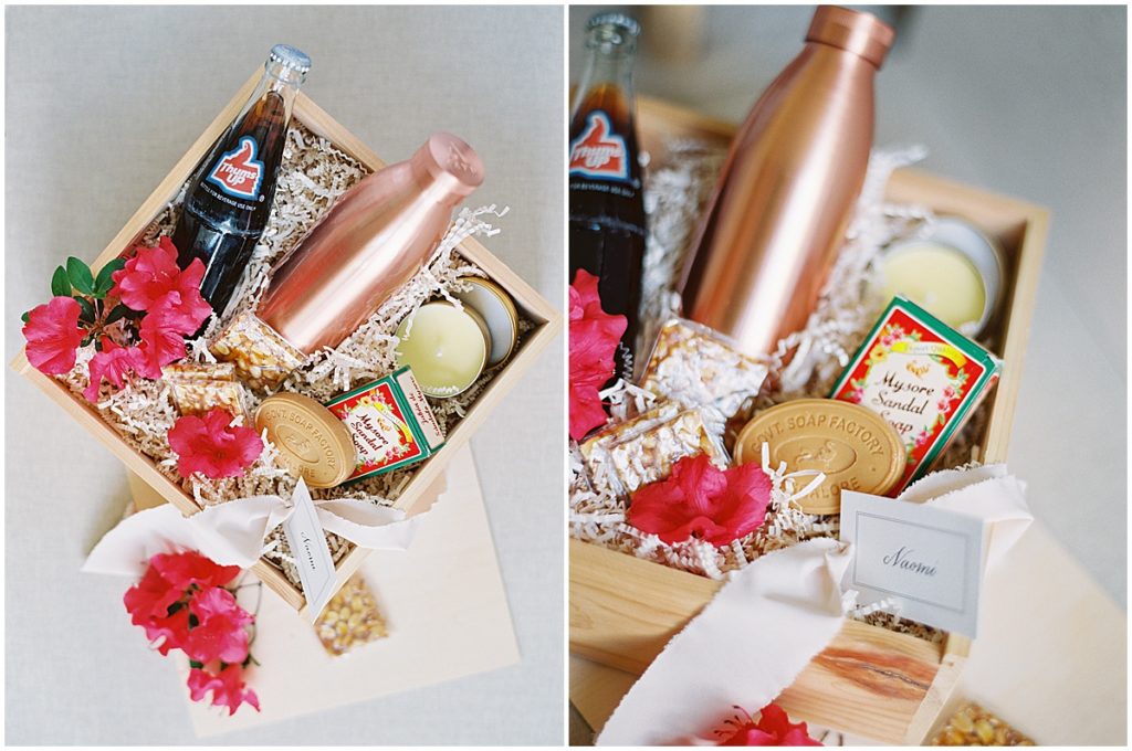 Welcome Bag Indian Wedding Calcutta Products © Bonnie Sen Photography