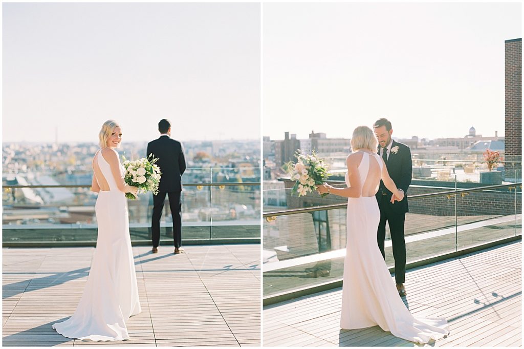 First Look on the Rooftop at The Line Hotel Washington DC © Bonnie Sen Photography