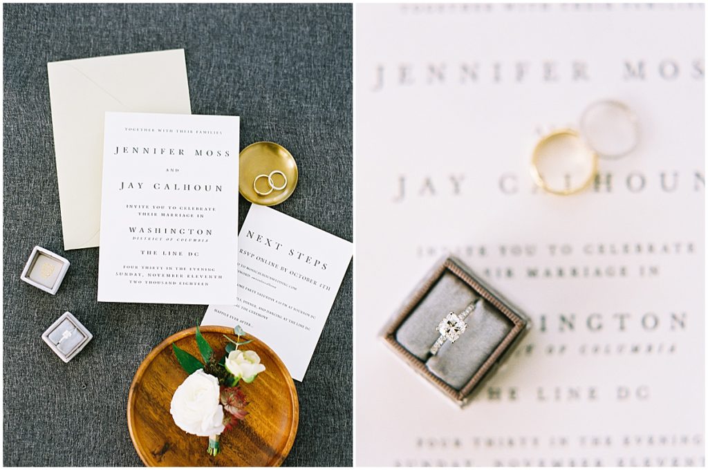 Modern and Minimalist Wedding Invitations from Minted © Bonnie Sen Photography