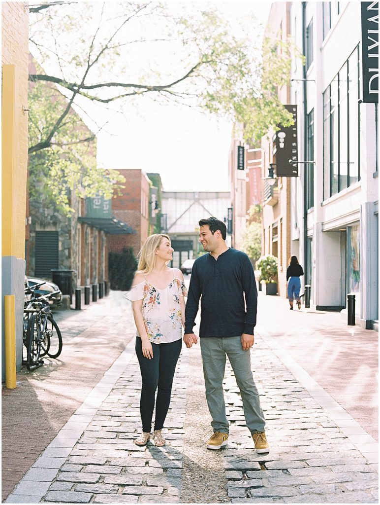 Georgetown Washington DC Engagement Session in Spring © Bonnie Sen Photography