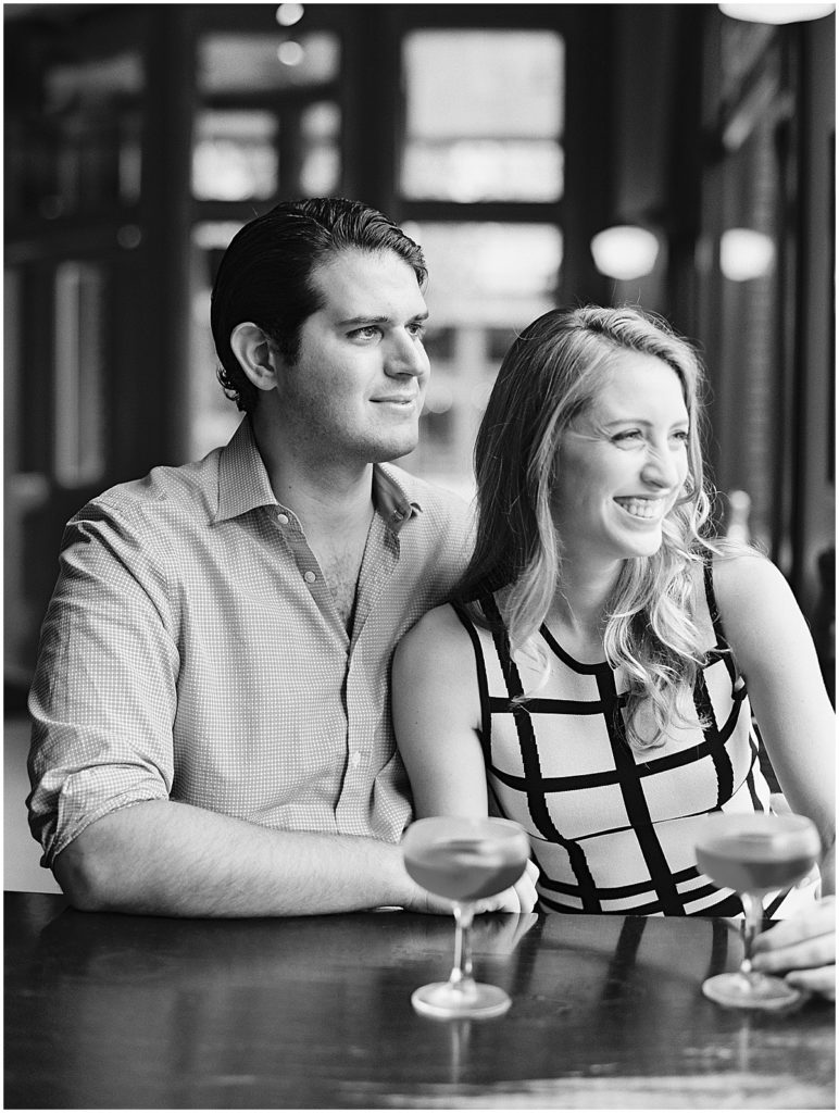 Casual and Candid Engagement Photos Black and White Film Photographer © Bonnie Sen Photography