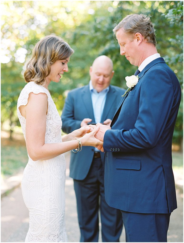 Small Intimate Elopement Ceremony Colorado Wedding Photographer © Bonnie Sen Photography