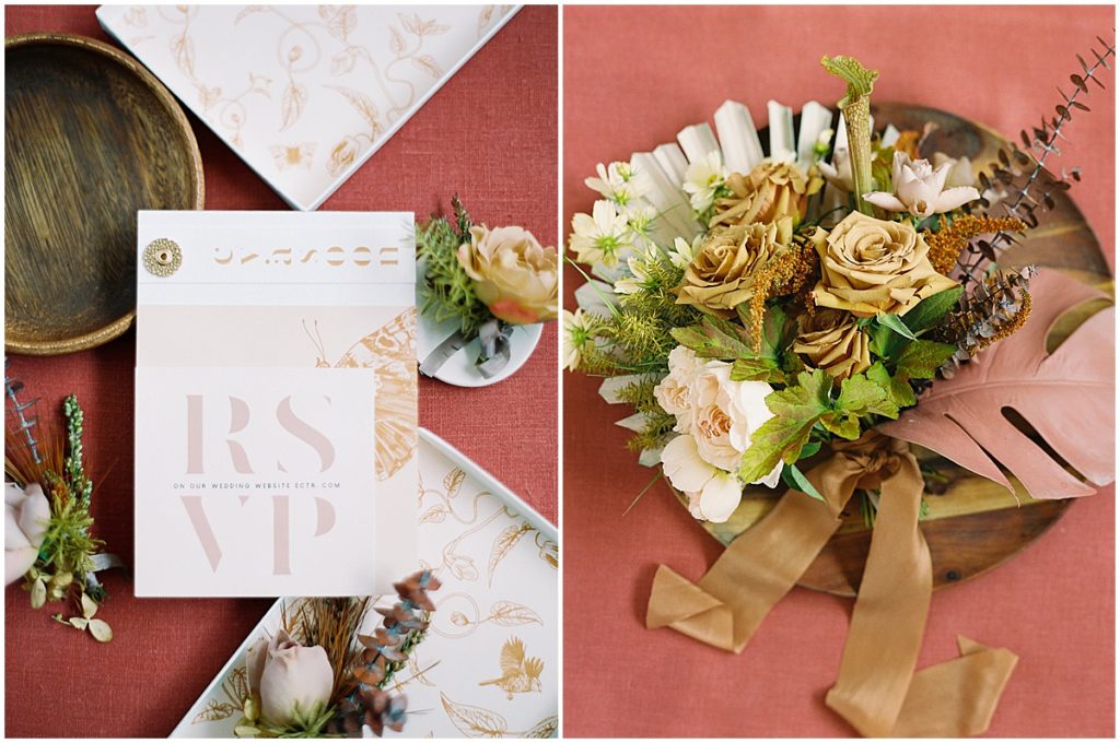Colorful Earth Toned Wedding Inspiration Vieira Events © Bonnie Sen Photography