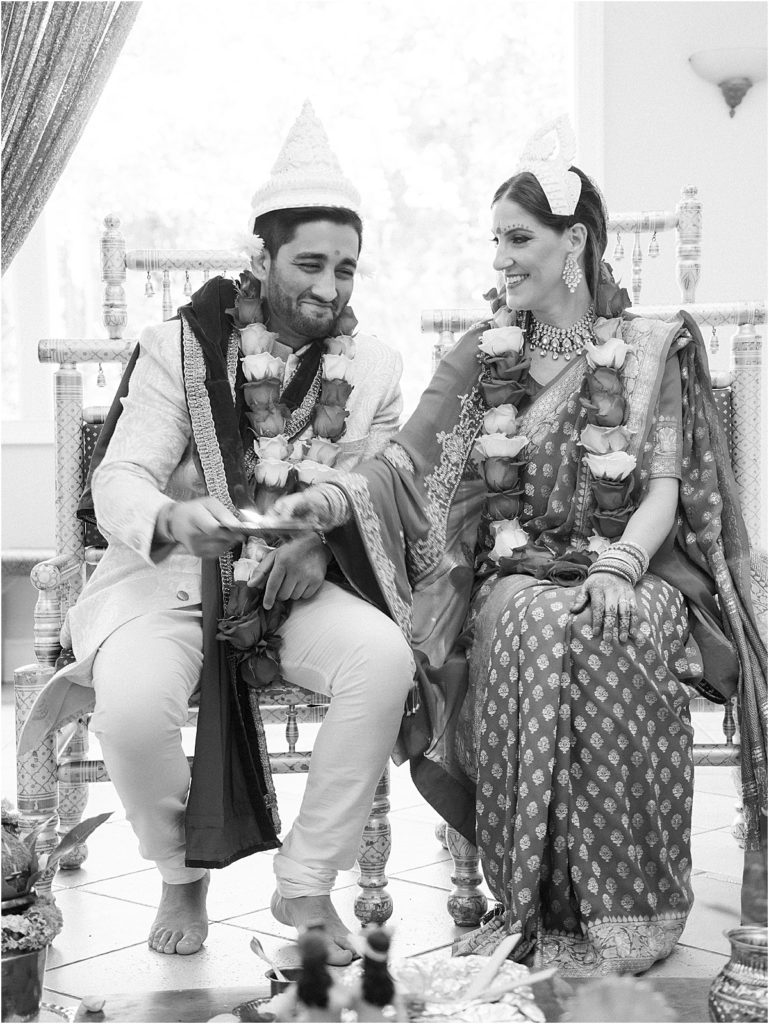 Black and White Wedding Photos Indian Wedding Photographer © Bonnie Sen Photography