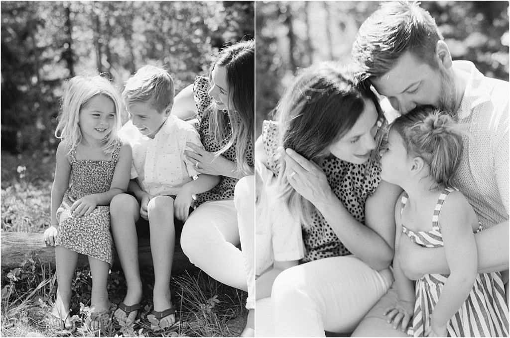 Black and White Family Photos Denver Photographer © Bonnie Sen Photography