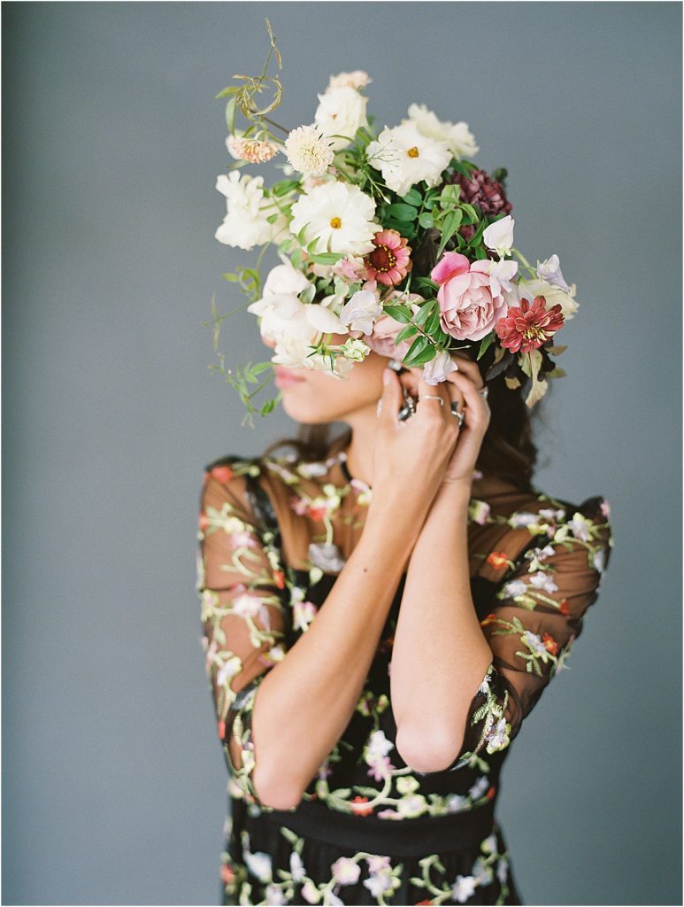 Frida Khalo Inspired Floral Headpiece © Bonnie Sen Photography