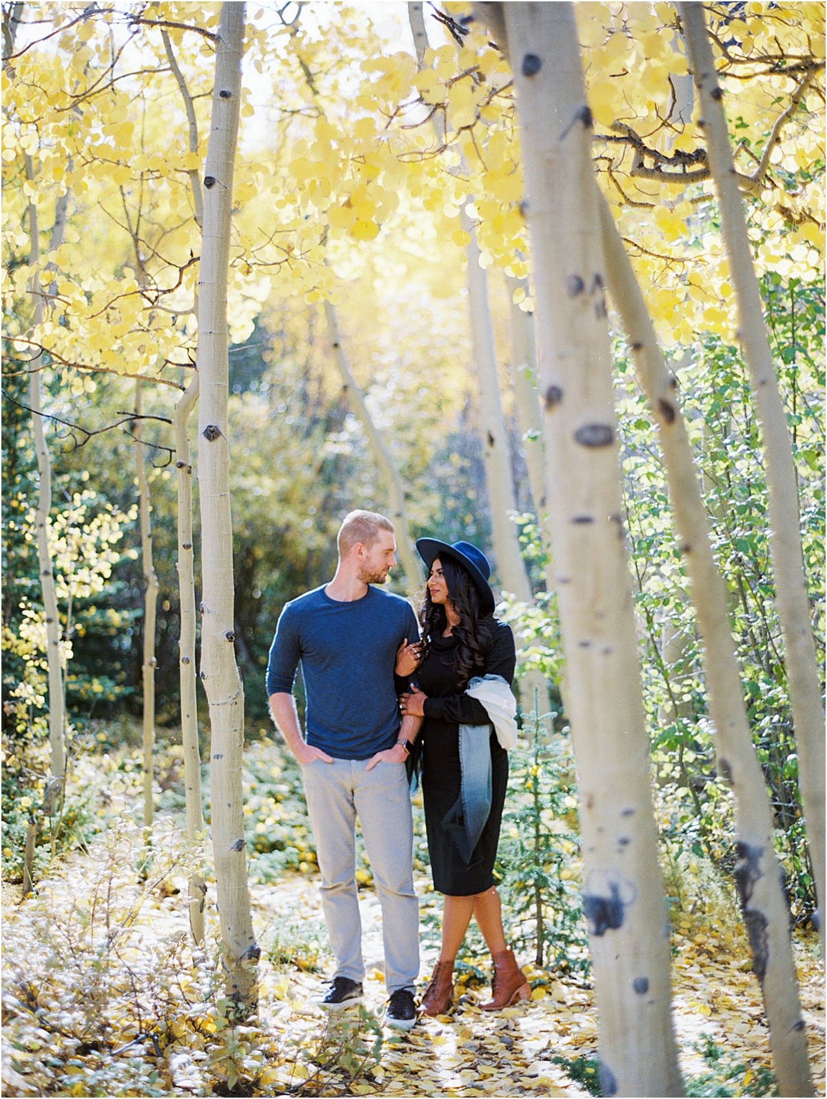 Aspen Colorado Engagement Shoot © Bonnie Sen Photography