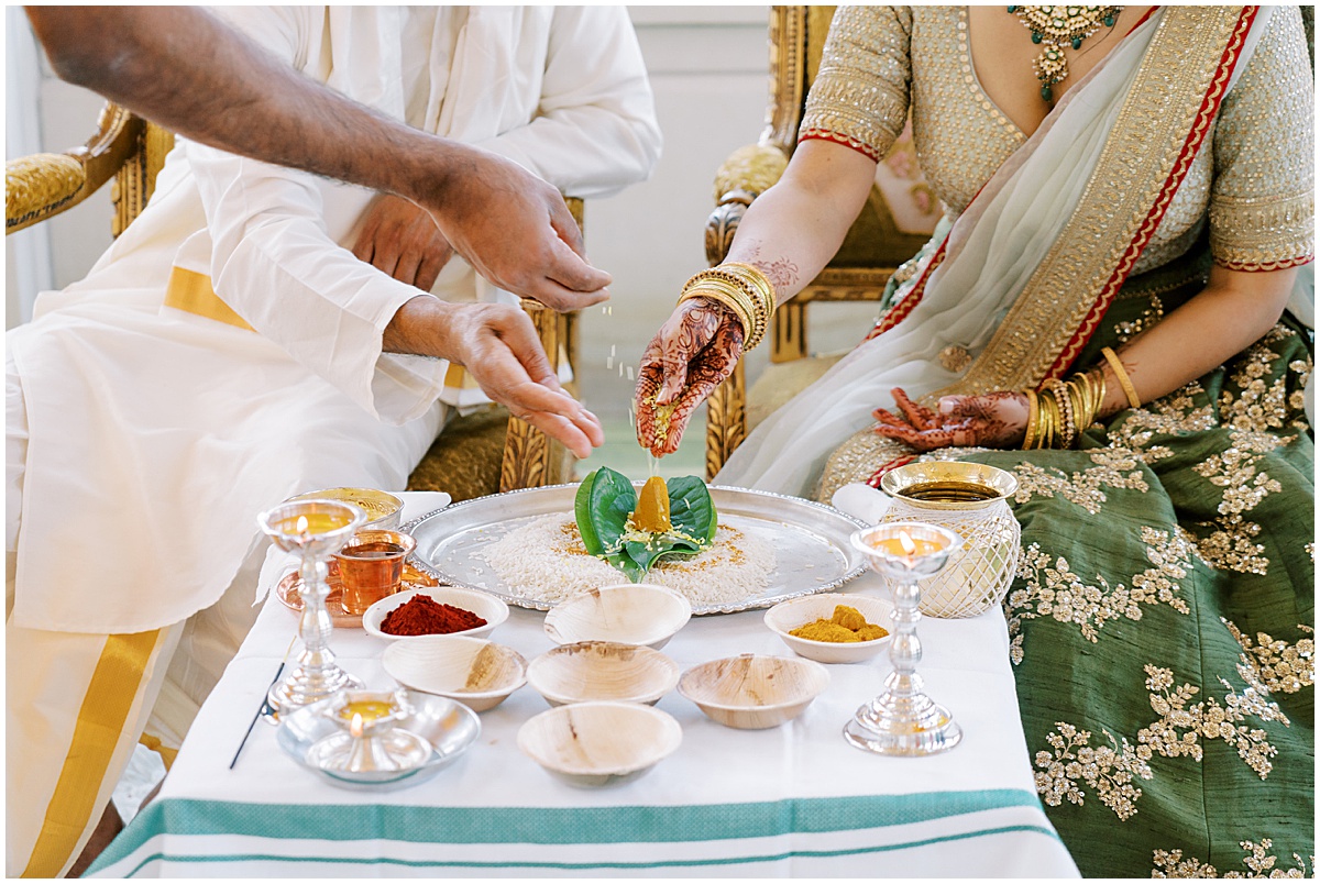Hindu Wedding Ceremony Details © Bonnie Sen Photography