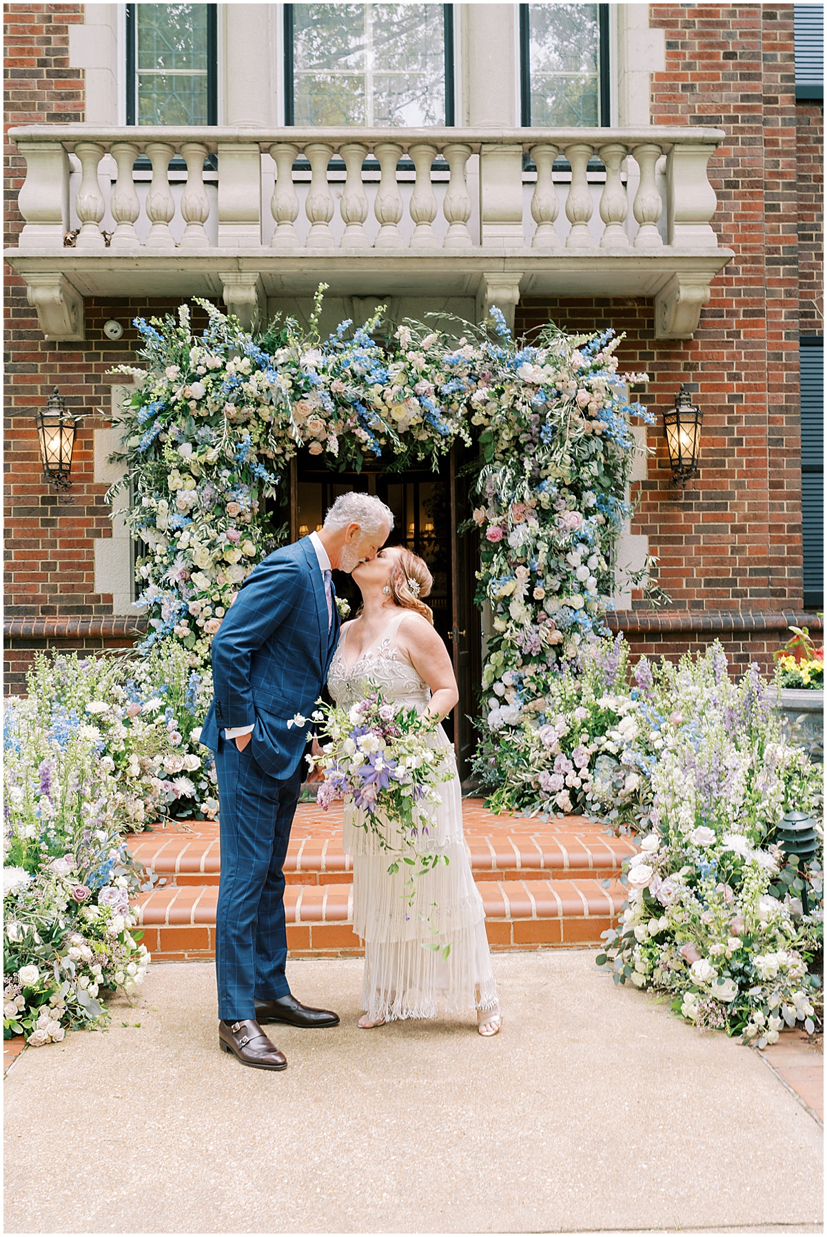 Epic Wedding Floral Entry Doorway Arch © Bonnie Sen Photography