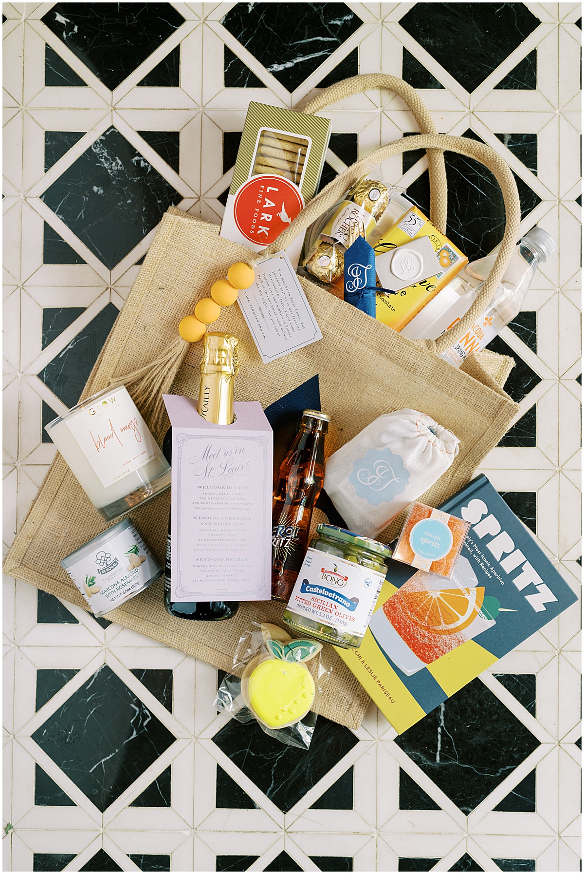 Italian Themed Welcome Bag Cheree Berry Paper © Bonnie Sen Photography