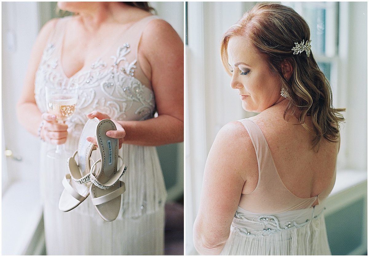 Wedding Dress with Fringe Denver Wedding Photographer © Bonnie Sen Photography